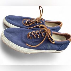 Ralph Lauren Men's Navy Canvas Sneakers